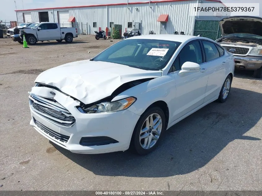 2014 Ford Fusion Se VIN: 1FA6P0H78E5379367 Lot: 40180100