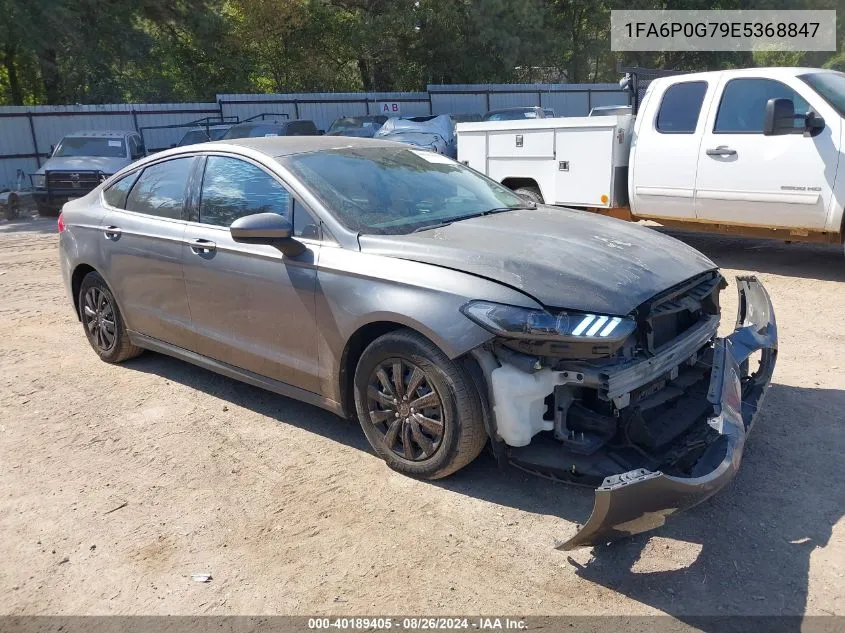 2014 Ford Fusion S VIN: 1FA6P0G79E5368847 Lot: 40189405