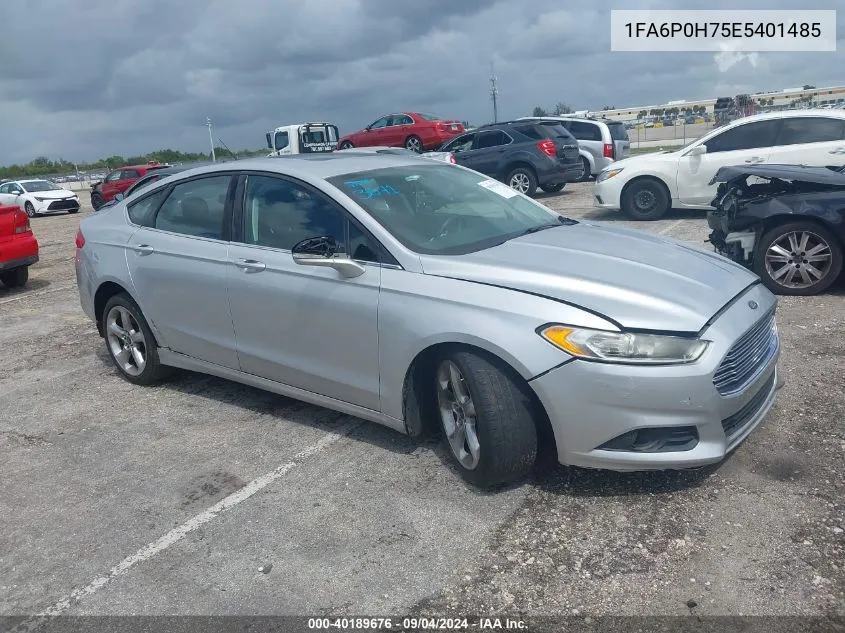 2014 Ford Fusion Se VIN: 1FA6P0H75E5401485 Lot: 40189676