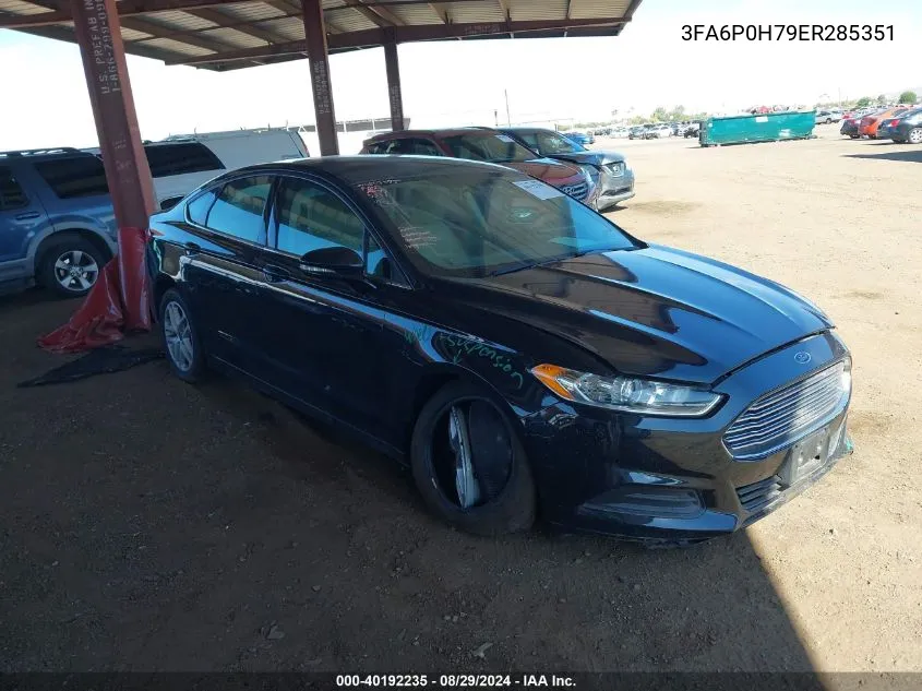 3FA6P0H79ER285351 2014 Ford Fusion Se