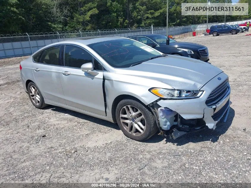 3FA6P0HD1ER311561 2014 Ford Fusion Se