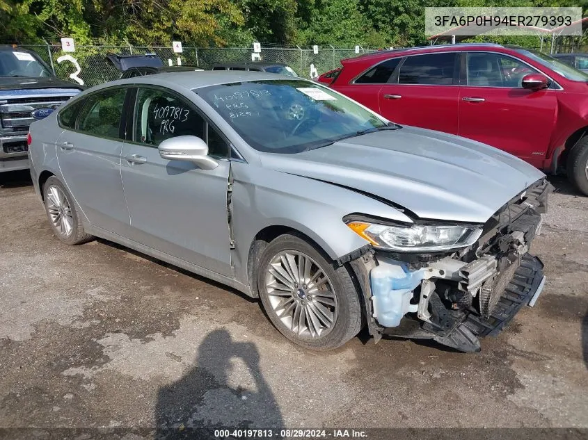 2014 Ford Fusion Se VIN: 3FA6P0H94ER279393 Lot: 40197813