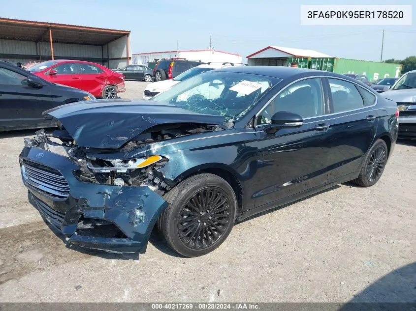 3FA6P0K95ER178520 2014 Ford Fusion Titanium