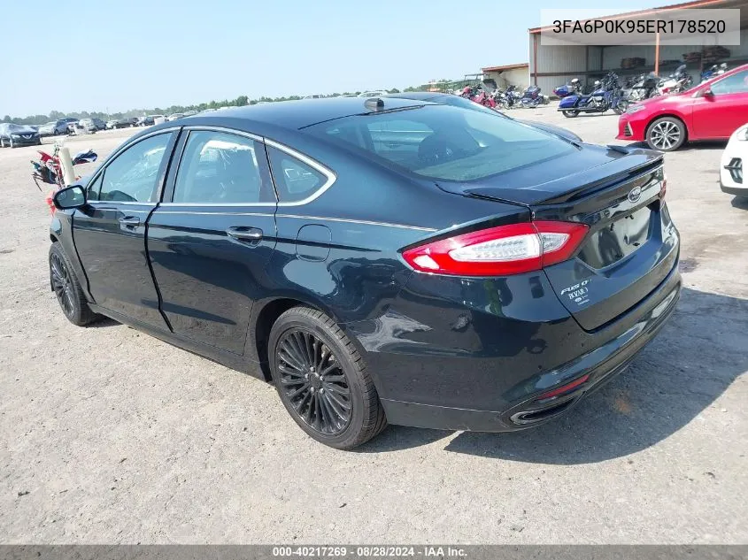 3FA6P0K95ER178520 2014 Ford Fusion Titanium