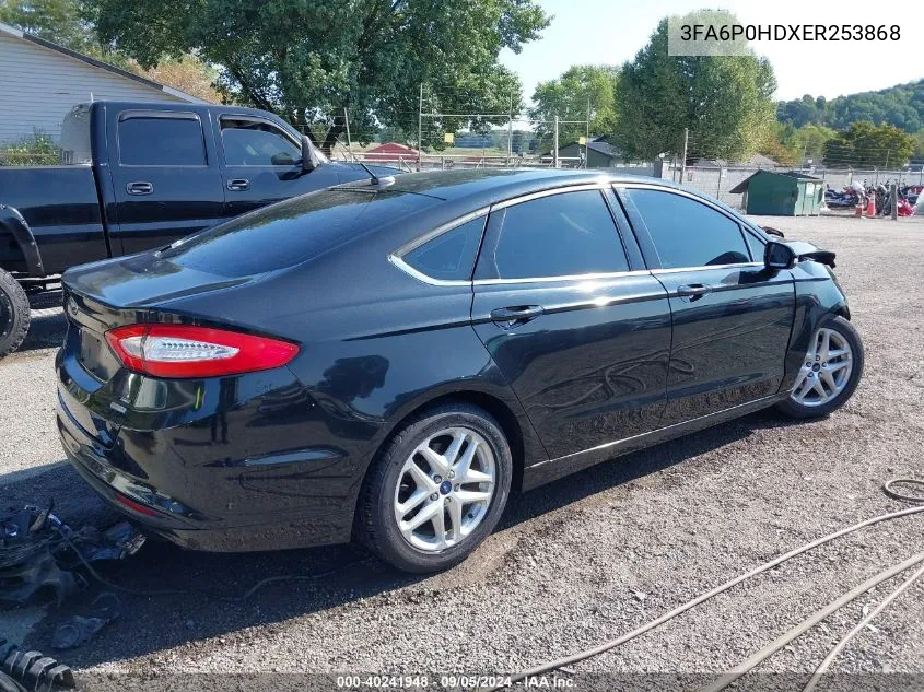 2014 Ford Fusion Se VIN: 3FA6P0HDXER253868 Lot: 40241948