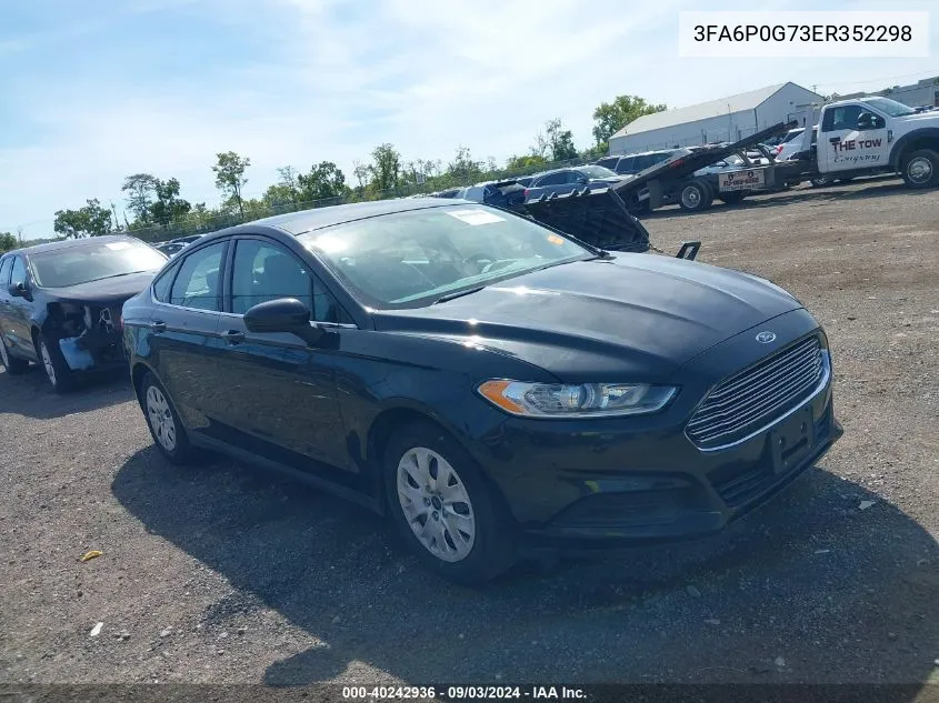 3FA6P0G73ER352298 2014 Ford Fusion S