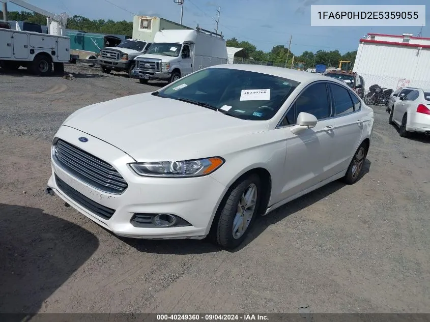 2014 Ford Fusion Se VIN: 1FA6P0HD2E5359055 Lot: 40249360