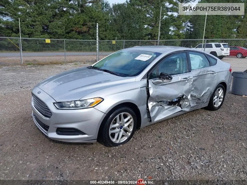 2014 Ford Fusion Se VIN: 3FA6P0H75ER389044 Lot: 40249458