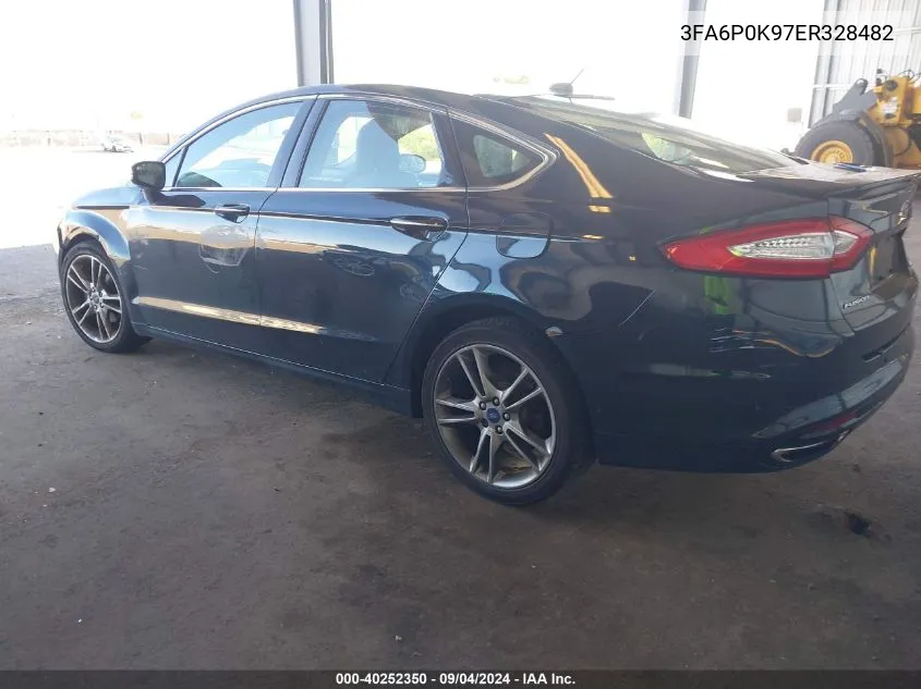 3FA6P0K97ER328482 2014 Ford Fusion Titanium