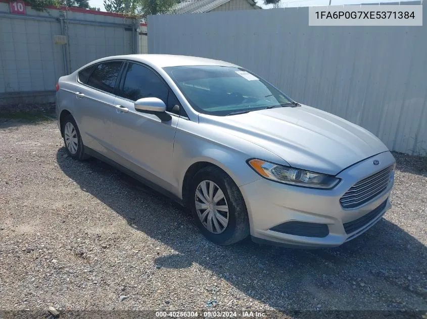 2014 Ford Fusion S VIN: 1FA6P0G7XE5371384 Lot: 40256304