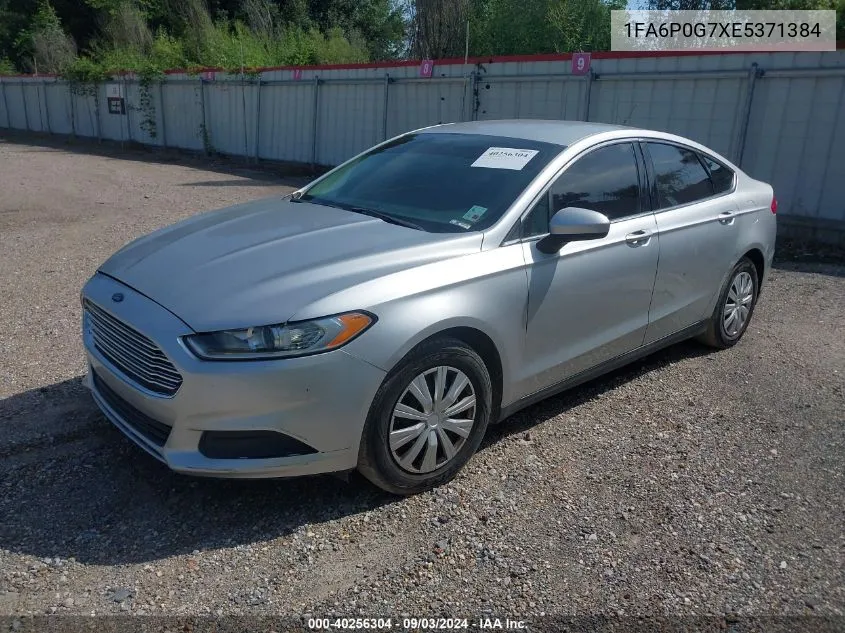 2014 Ford Fusion S VIN: 1FA6P0G7XE5371384 Lot: 40256304