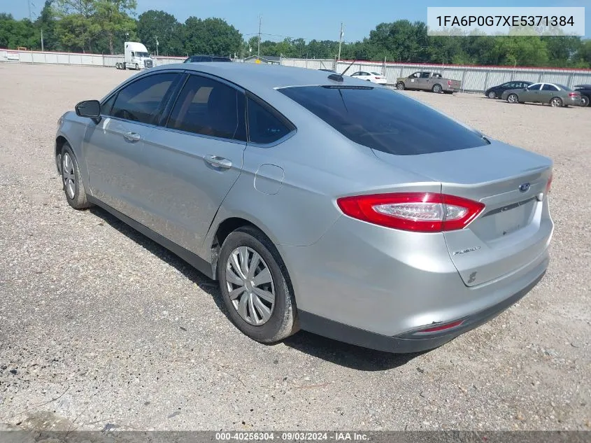 2014 Ford Fusion S VIN: 1FA6P0G7XE5371384 Lot: 40256304