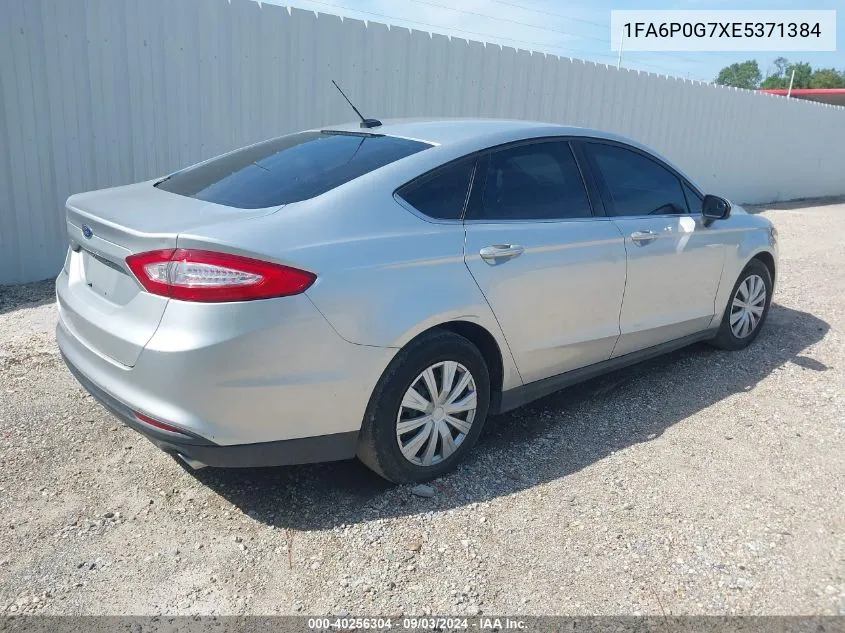 2014 Ford Fusion S VIN: 1FA6P0G7XE5371384 Lot: 40256304