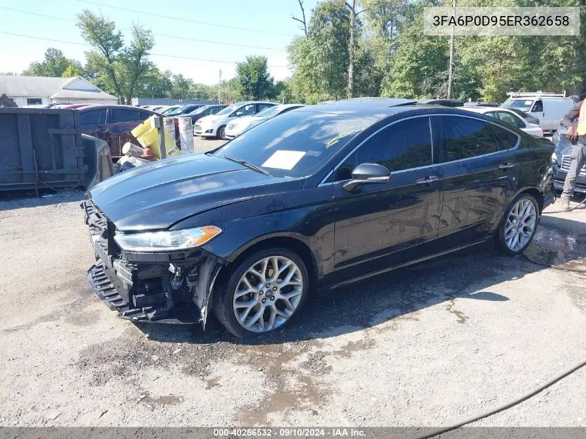 3FA6P0D95ER362658 2014 Ford Fusion Titanium