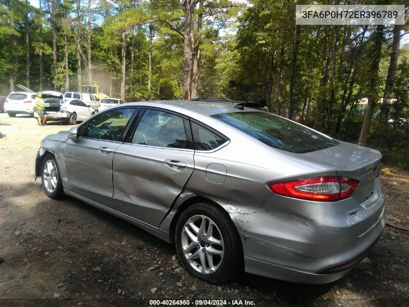 3FA6P0H72ER396789 2014 Ford Fusion Se