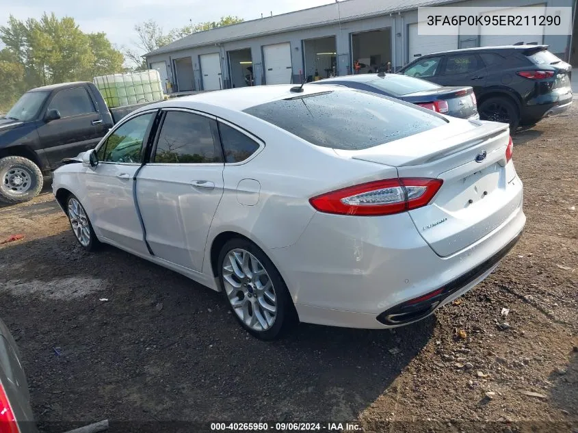 2014 Ford Fusion Titanium VIN: 3FA6P0K95ER211290 Lot: 40265950