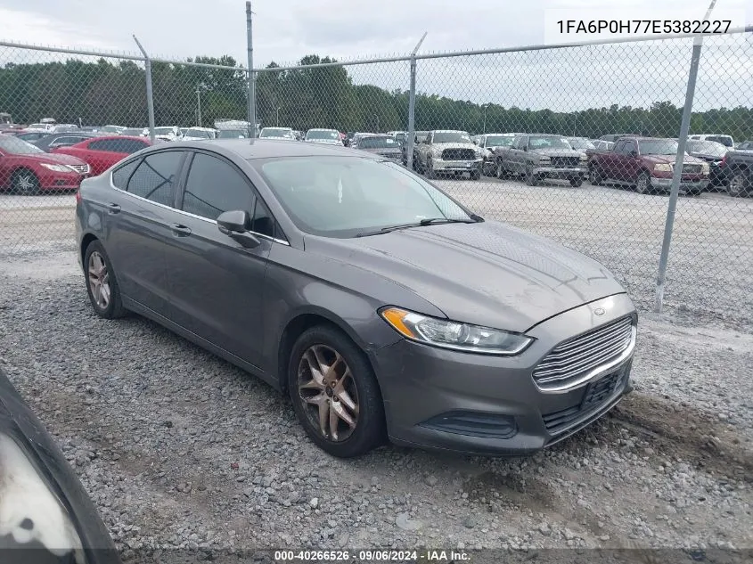 2014 Ford Fusion Se VIN: 1FA6P0H77E5382227 Lot: 40266526