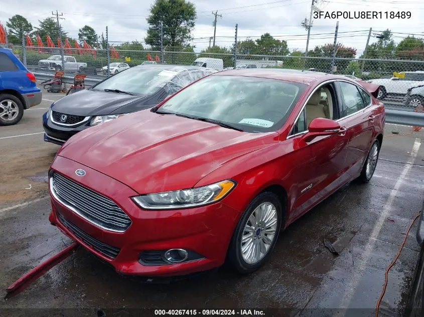 2014 Ford Fusion Hybrid Se VIN: 3FA6P0LU8ER118489 Lot: 40267415