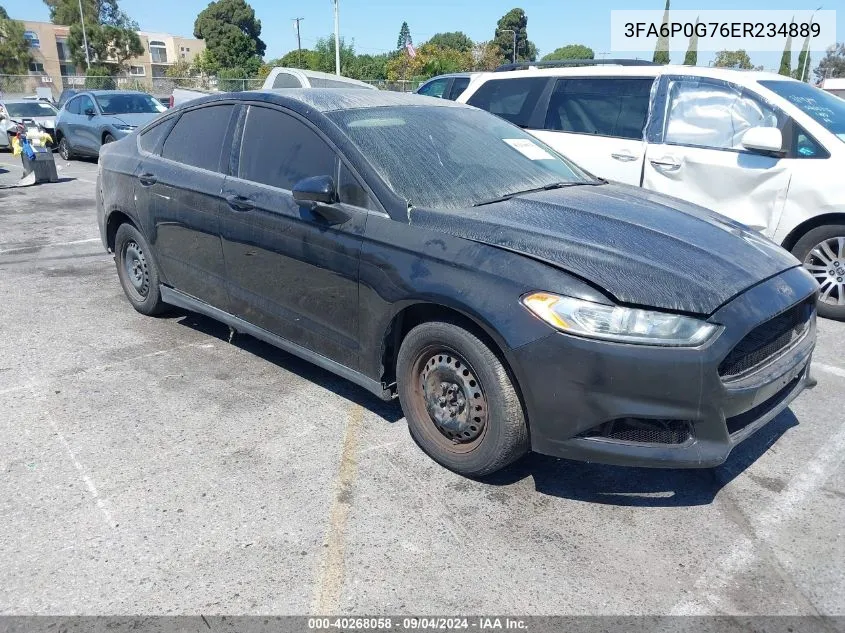 2014 Ford Fusion S VIN: 3FA6P0G76ER234889 Lot: 40268058