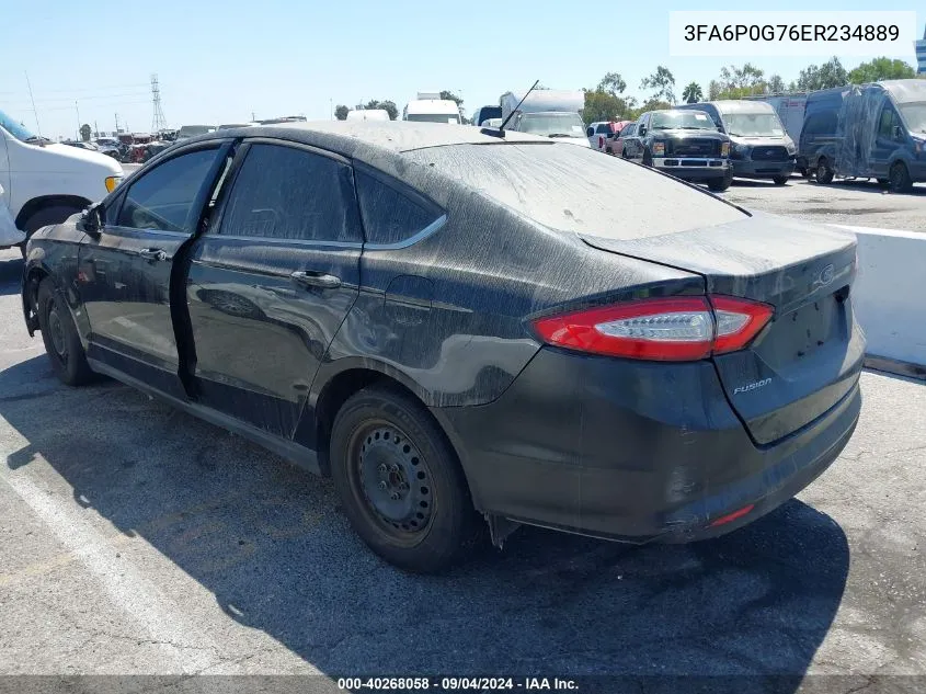 3FA6P0G76ER234889 2014 Ford Fusion S