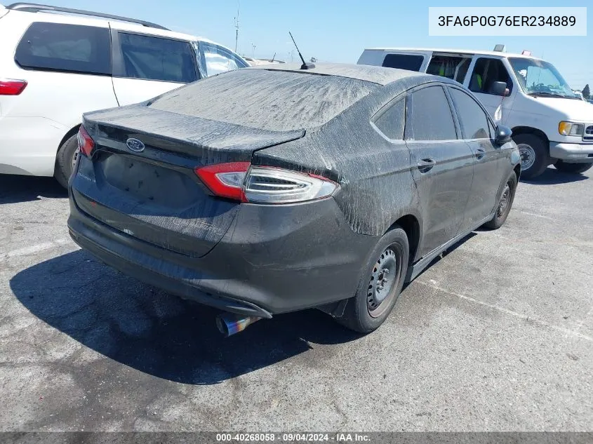 3FA6P0G76ER234889 2014 Ford Fusion S