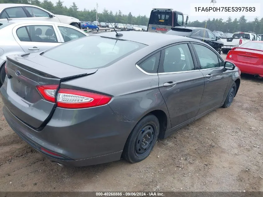 2014 Ford Fusion Se VIN: 1FA6P0H75E5397583 Lot: 40268885