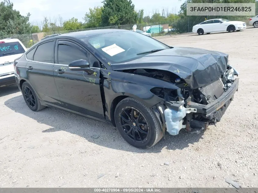 3FA6P0HD1ER246825 2014 Ford Fusion Se