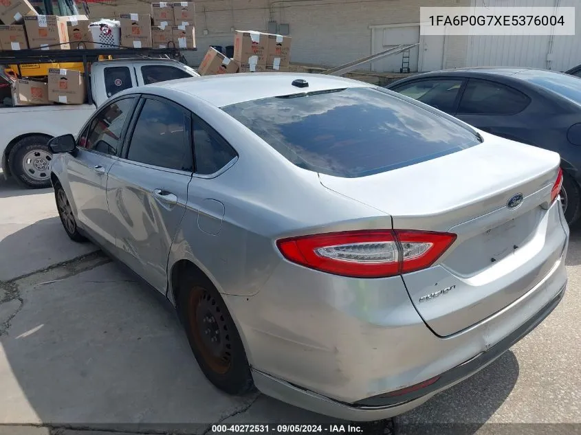 1FA6P0G7XE5376004 2014 Ford Fusion S