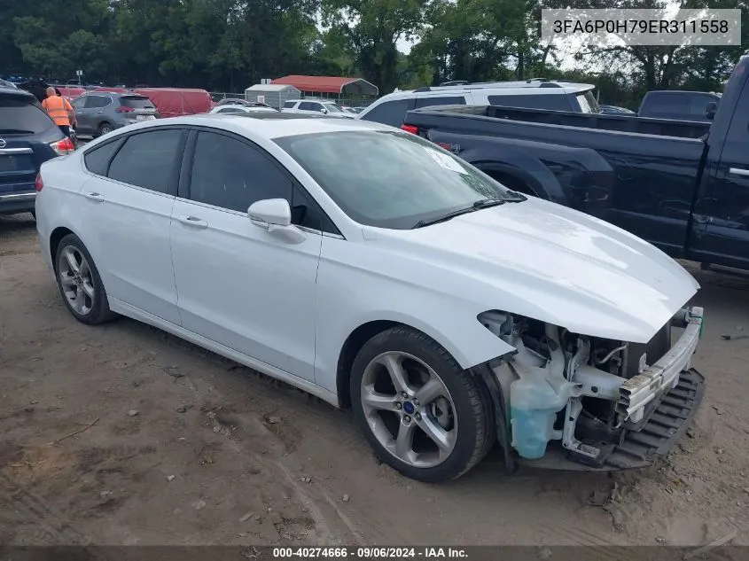 2014 Ford Fusion Se VIN: 3FA6P0H79ER311558 Lot: 40274666