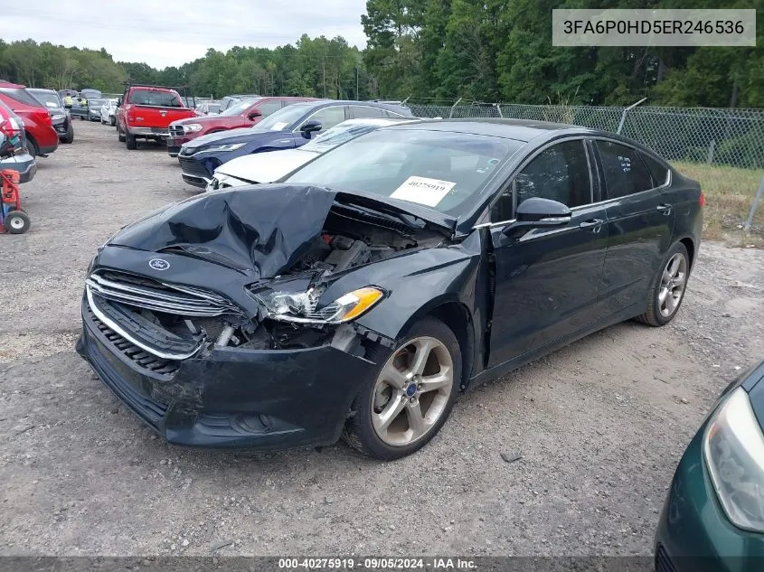 3FA6P0HD5ER246536 2014 Ford Fusion Se