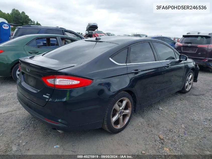 3FA6P0HD5ER246536 2014 Ford Fusion Se