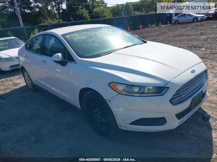 2014 Ford Fusion S VIN: 1FA6P0G77E5371634 Lot: 40285957