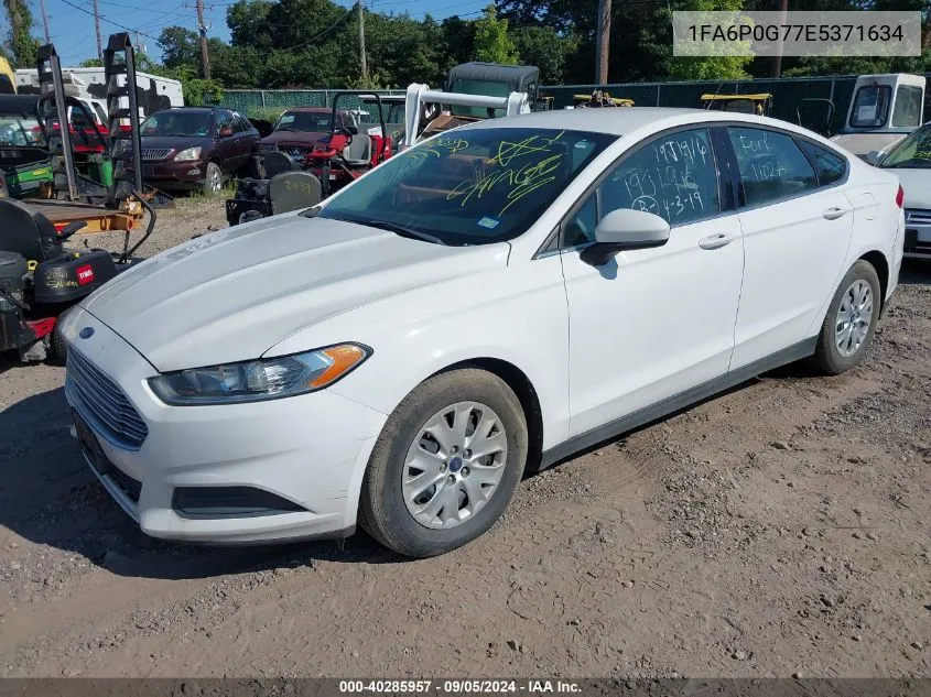 2014 Ford Fusion S VIN: 1FA6P0G77E5371634 Lot: 40285957