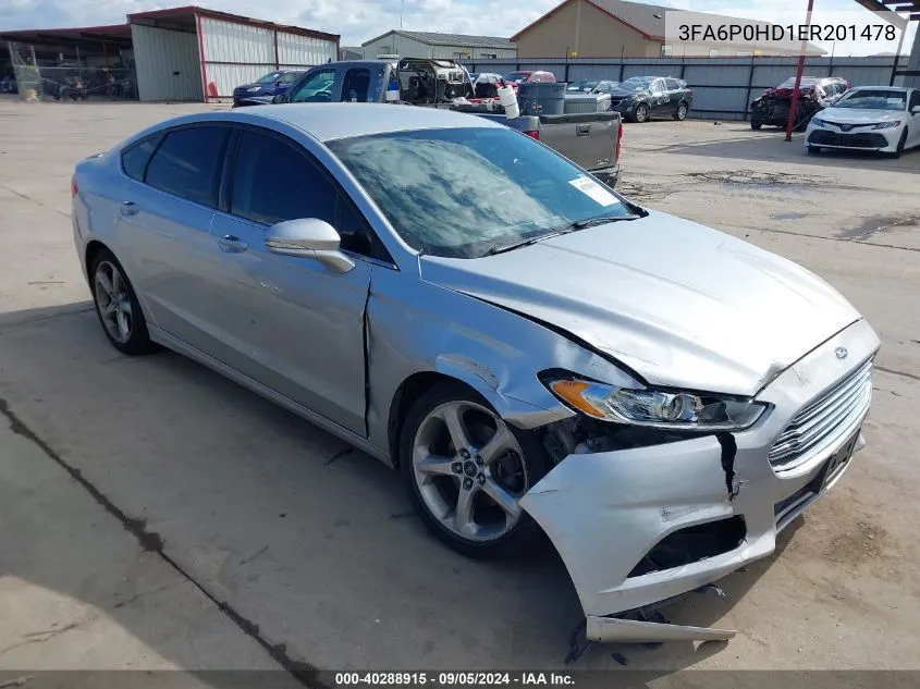 3FA6P0HD1ER201478 2014 Ford Fusion Se