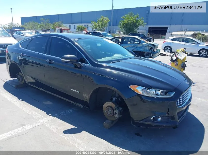 3FA6P0LU7ER284129 2014 Ford Fusion Hybrid Se