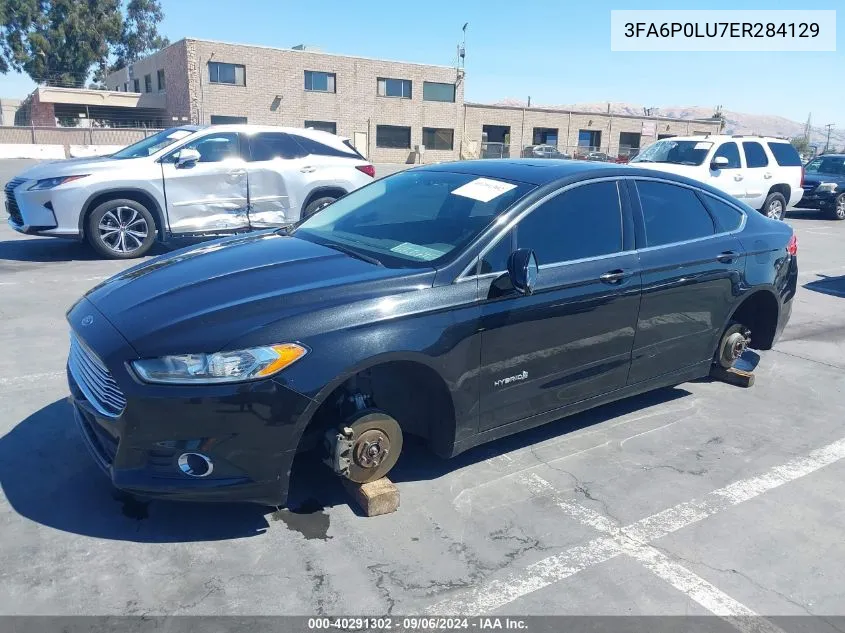 3FA6P0LU7ER284129 2014 Ford Fusion Hybrid Se