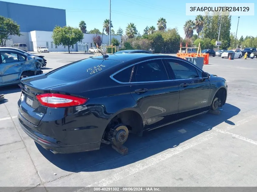 2014 Ford Fusion Hybrid Se VIN: 3FA6P0LU7ER284129 Lot: 40291302