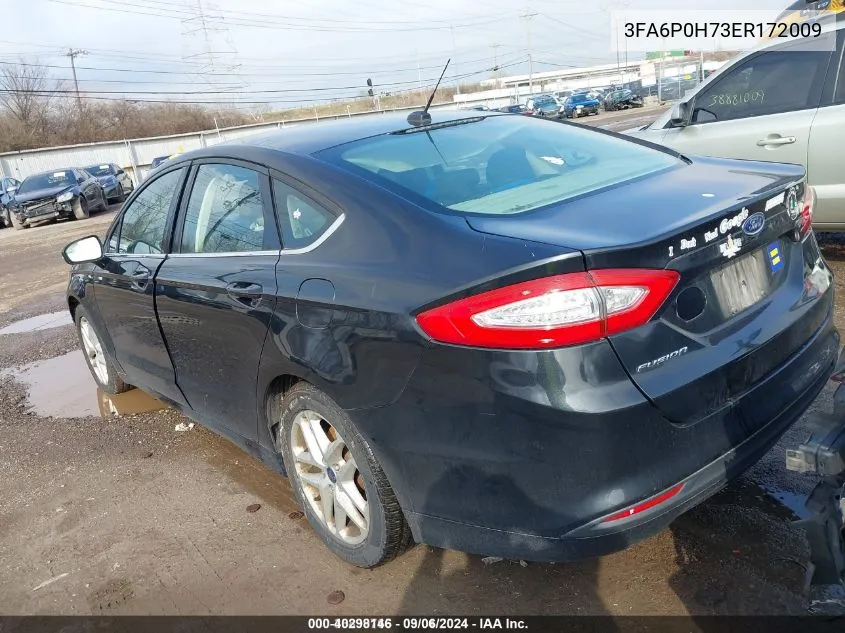 2014 Ford Fusion Se VIN: 3FA6P0H73ER172009 Lot: 40298146