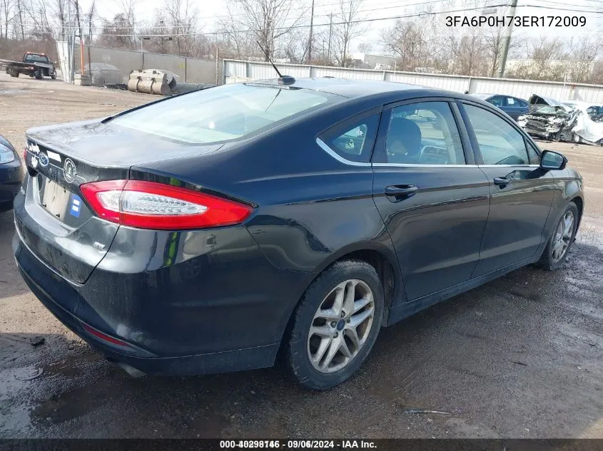 2014 Ford Fusion Se VIN: 3FA6P0H73ER172009 Lot: 40298146