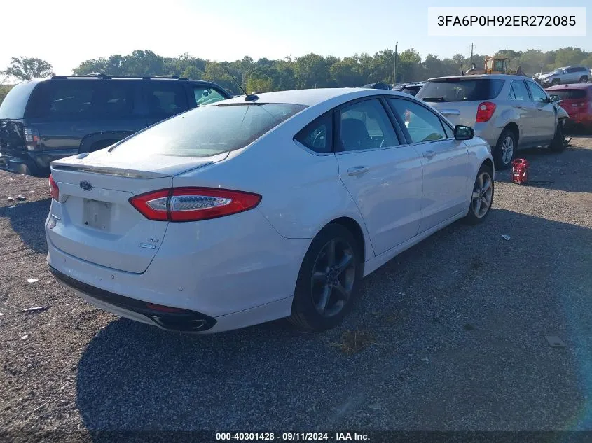 2014 Ford Fusion Se VIN: 3FA6P0H92ER272085 Lot: 40301428