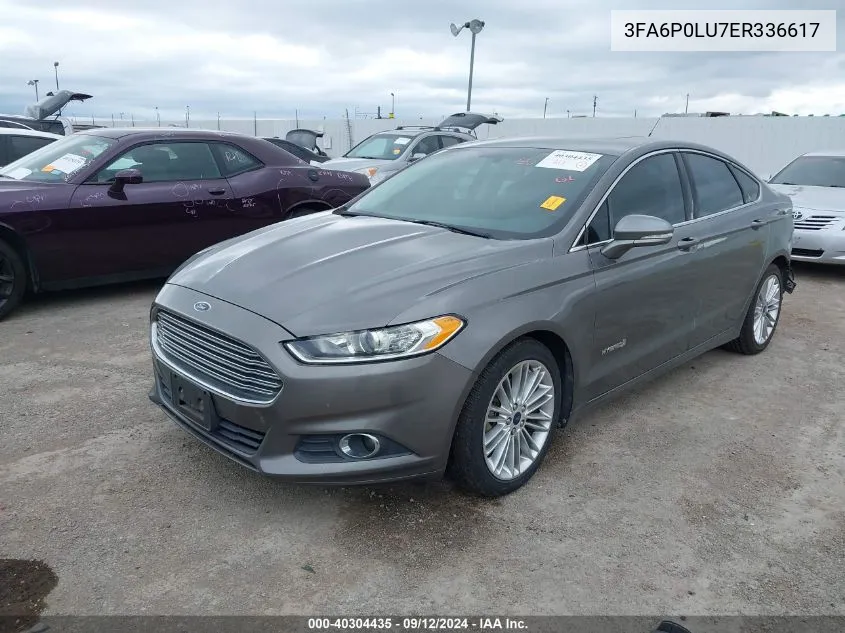 3FA6P0LU7ER336617 2014 Ford Fusion Hybrid Se Hybrid