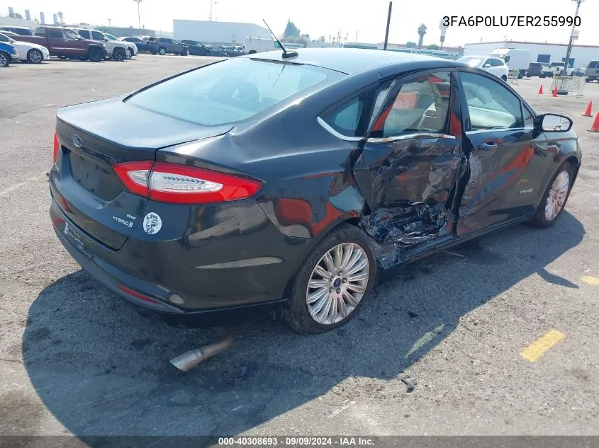 3FA6P0LU7ER255990 2014 Ford Fusion Hybrid Se