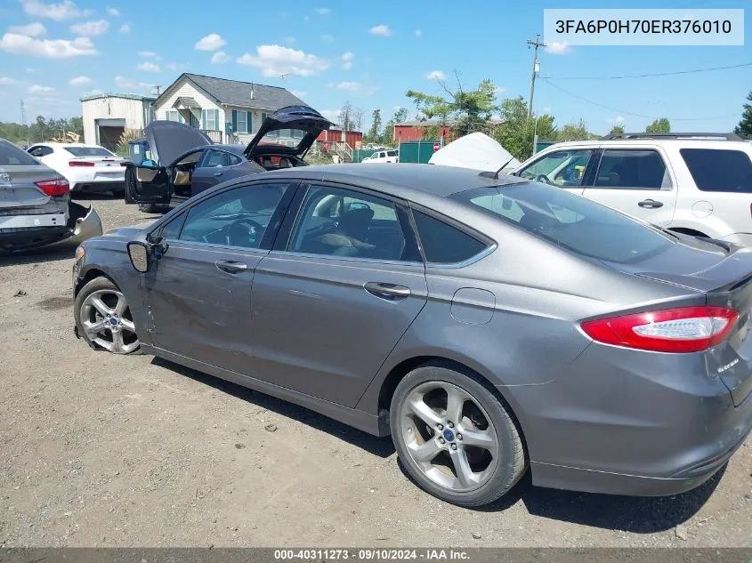 3FA6P0H70ER376010 2014 Ford Fusion Se