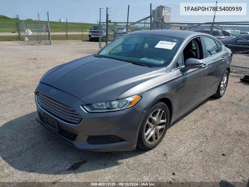 1FA6P0H78E5400959 2014 Ford Fusion Se