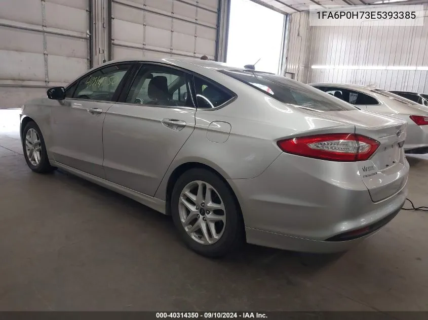 2014 Ford Fusion Se VIN: 1FA6P0H73E5393385 Lot: 40314350