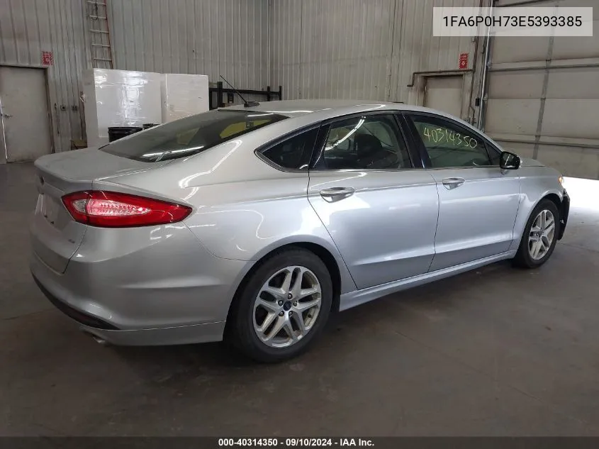 2014 Ford Fusion Se VIN: 1FA6P0H73E5393385 Lot: 40314350