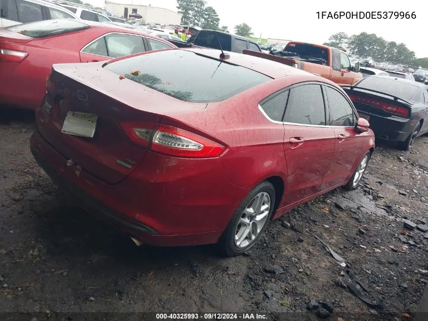 1FA6P0HD0E5379966 2014 Ford Fusion Se