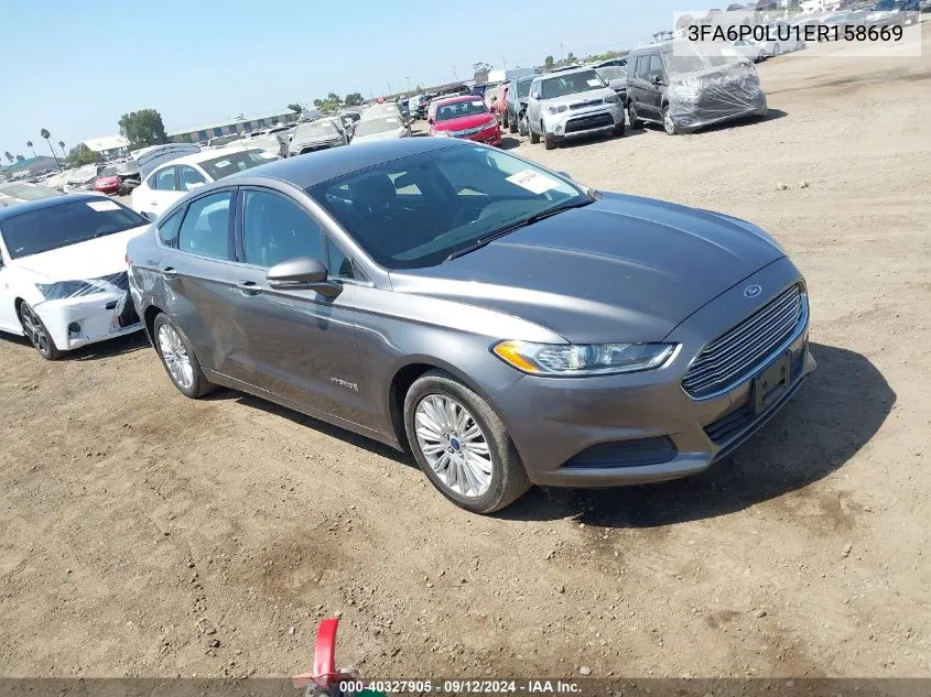 2014 Ford Fusion Hybrid Se VIN: 3FA6P0LU1ER158669 Lot: 40327905