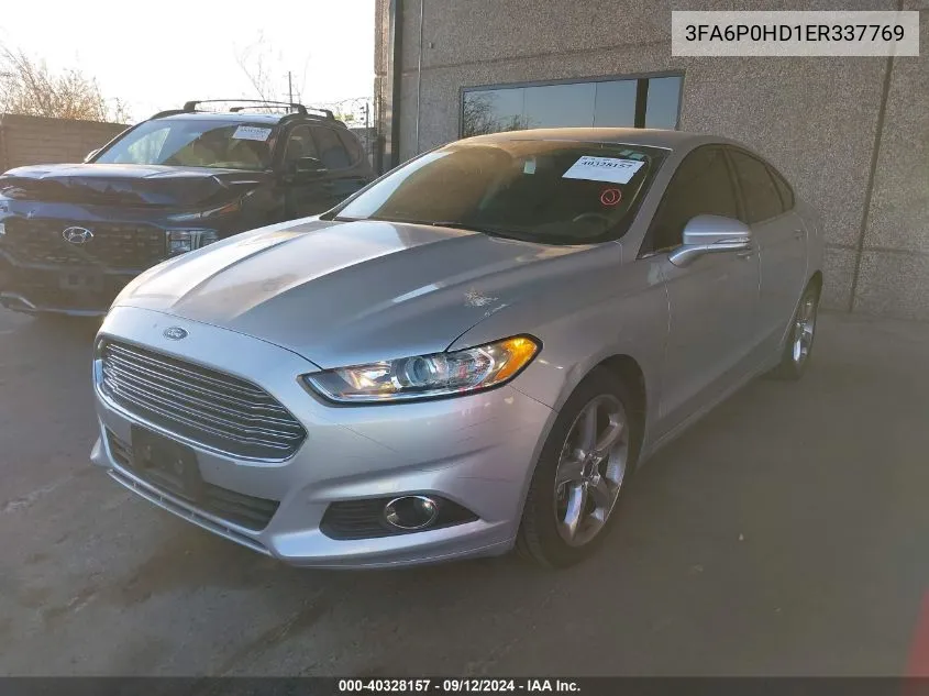 3FA6P0HD1ER337769 2014 Ford Fusion Se