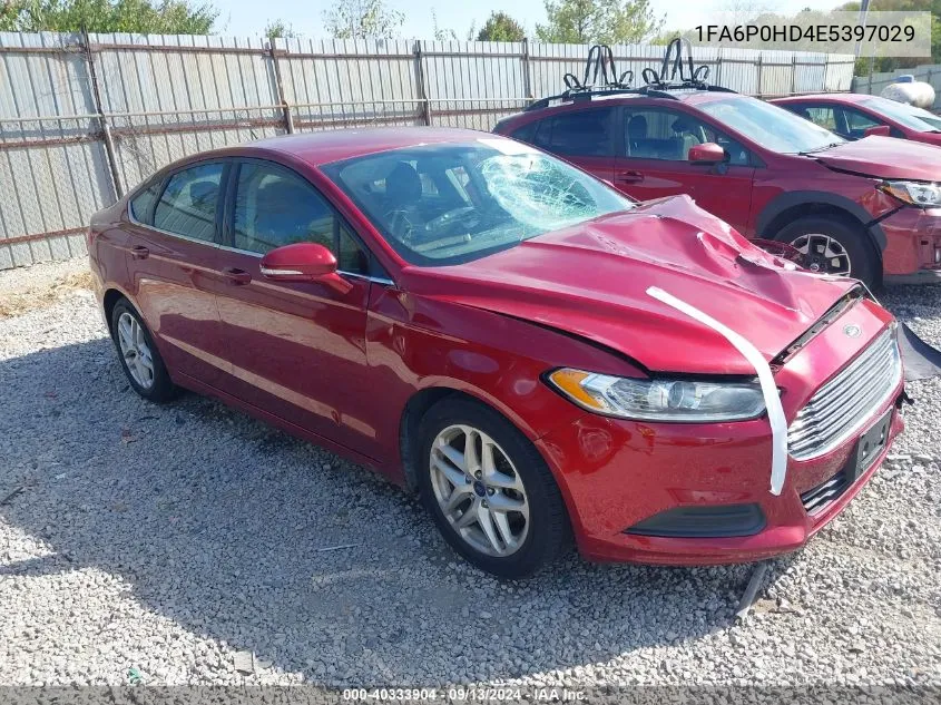 2014 Ford Fusion Se VIN: 1FA6P0HD4E5397029 Lot: 40333904